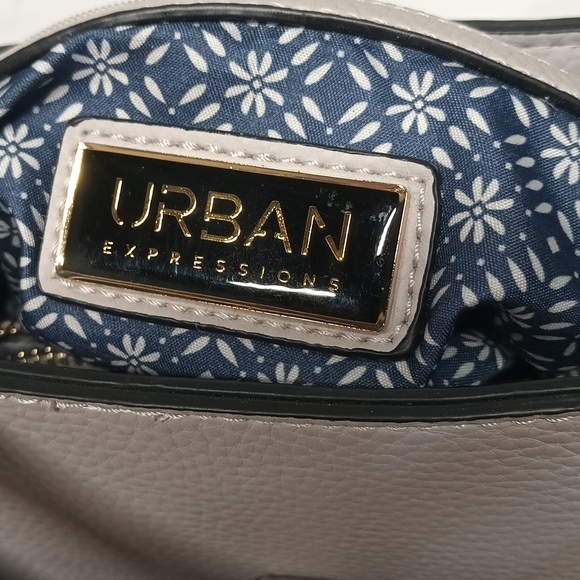URBAN EXPRESSIONS LARGE HANDBAG WITH SHOULDER STRAP VEGAN LEATHER - Picture 12 of 17